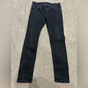 Levi’s men’s black denim jeans 32w 34l